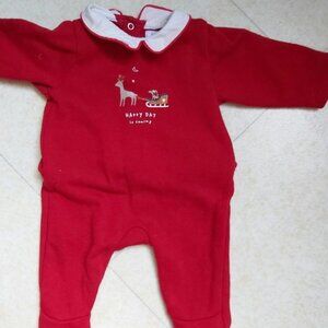 Christmas Red Kids Footie Pajamas